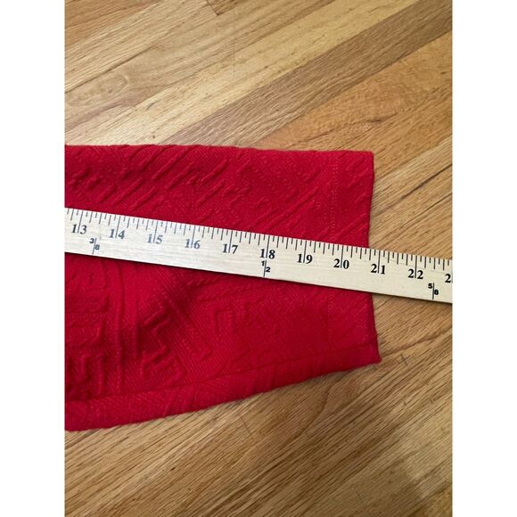 Ali Miles Women's 2X Red Sweater Cotton Tunic Textured Assymetrical Minimalist - Picture 8 of 9